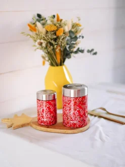 Qwetch Boîte repas isotherme - Flowers Rouge