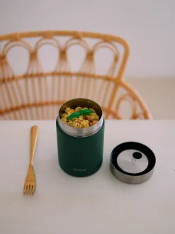 Qwetch Boîte repas isotherme - Granite Kaki