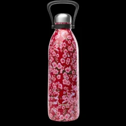 Qwetch Bouteille isotherme - Titan Flowers Rouge