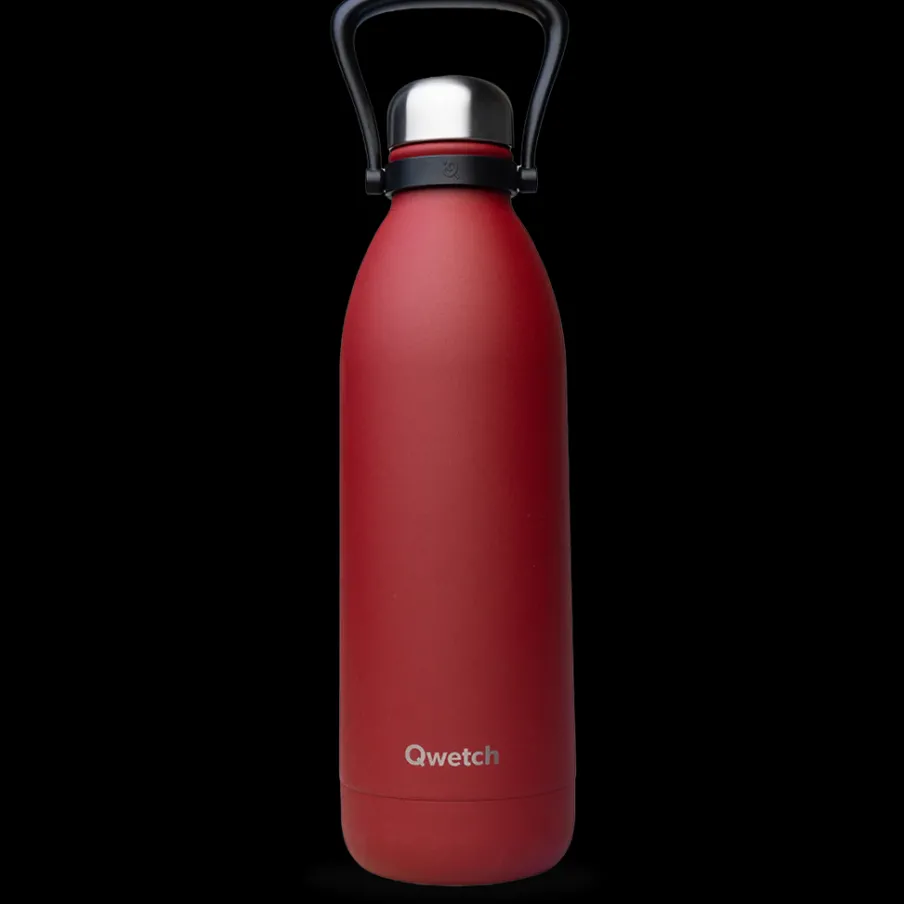 Qwetch Bouteille isotherme - Titan Granite Rouge