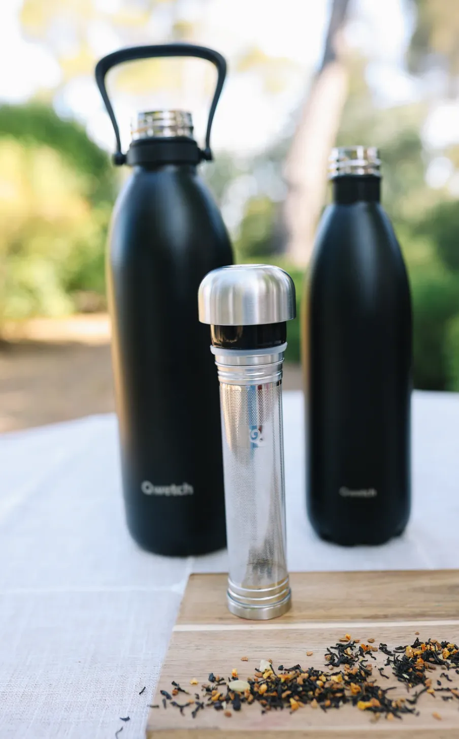 Qwetch Bouteille isotherme Titan - Bouchon infuseur