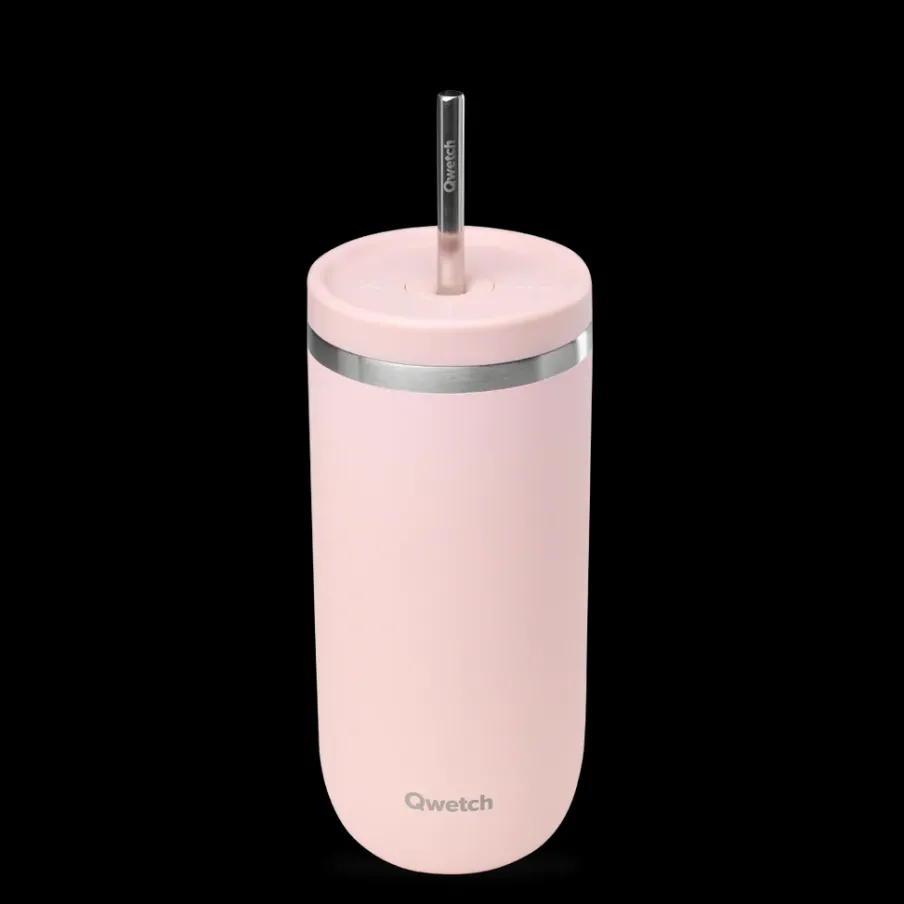 Qwetch Cold Cup isotherme - Bouchon Pastel Rose