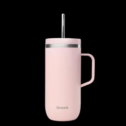 Qwetch Cold Cup isotherme avec Anse - Pastel Rose