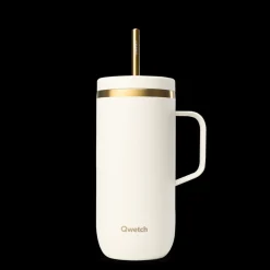 Qwetch Cold Cup isotherme avec Anse - Sable u0026 Or