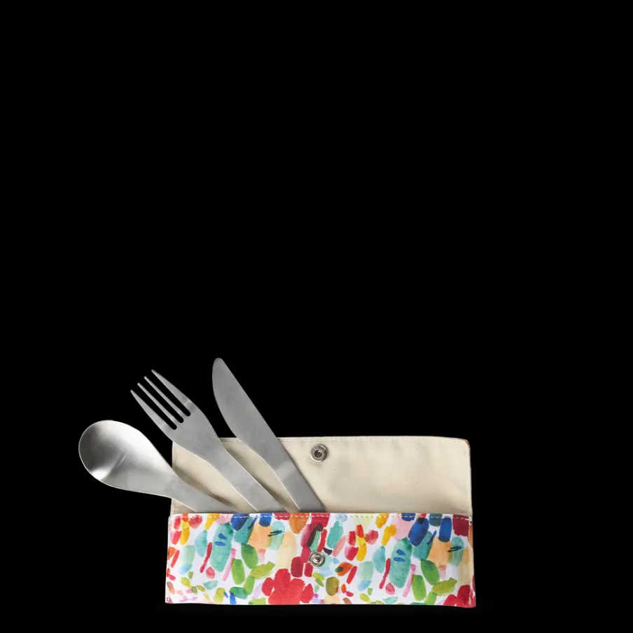 Qwetch Set de 3 couverts inox -