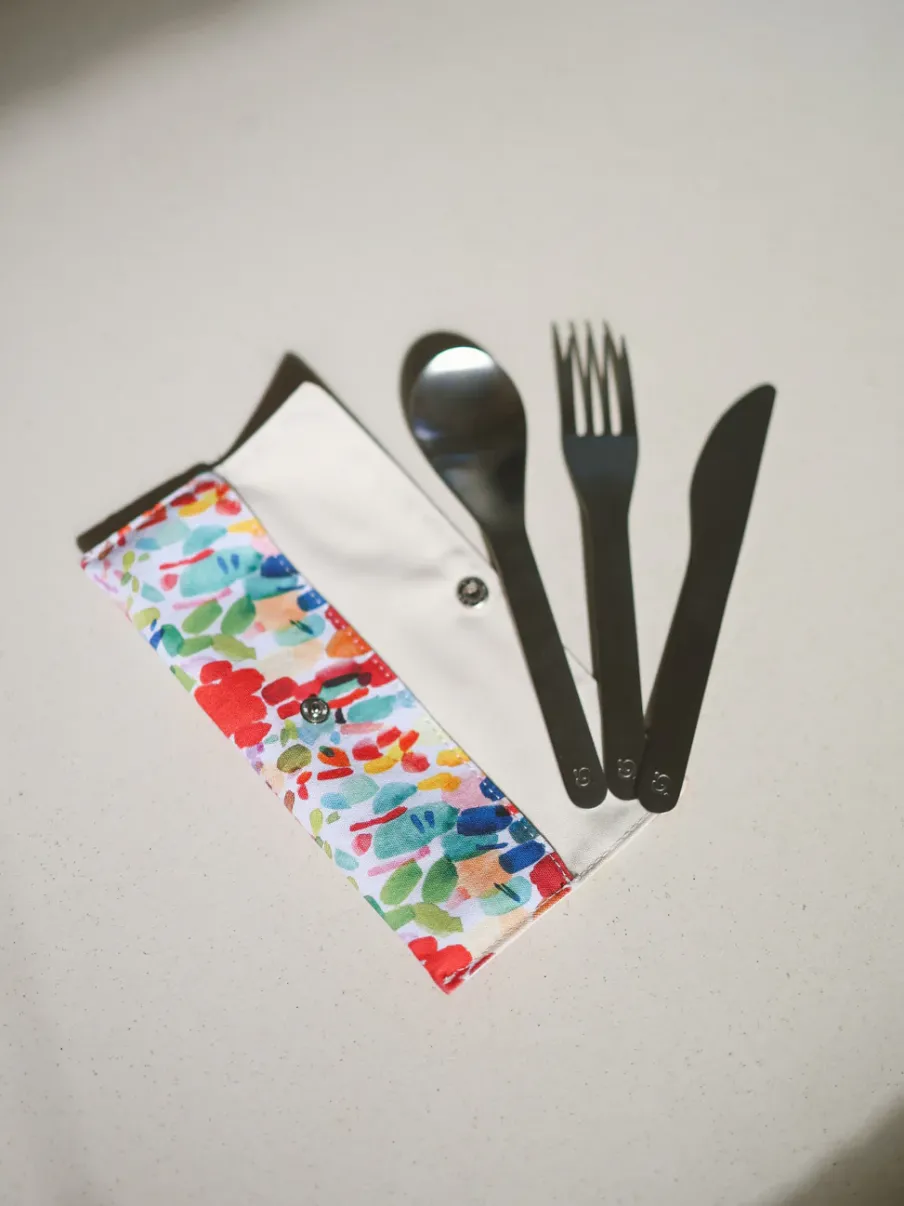 Qwetch Set de 3 couverts inox -