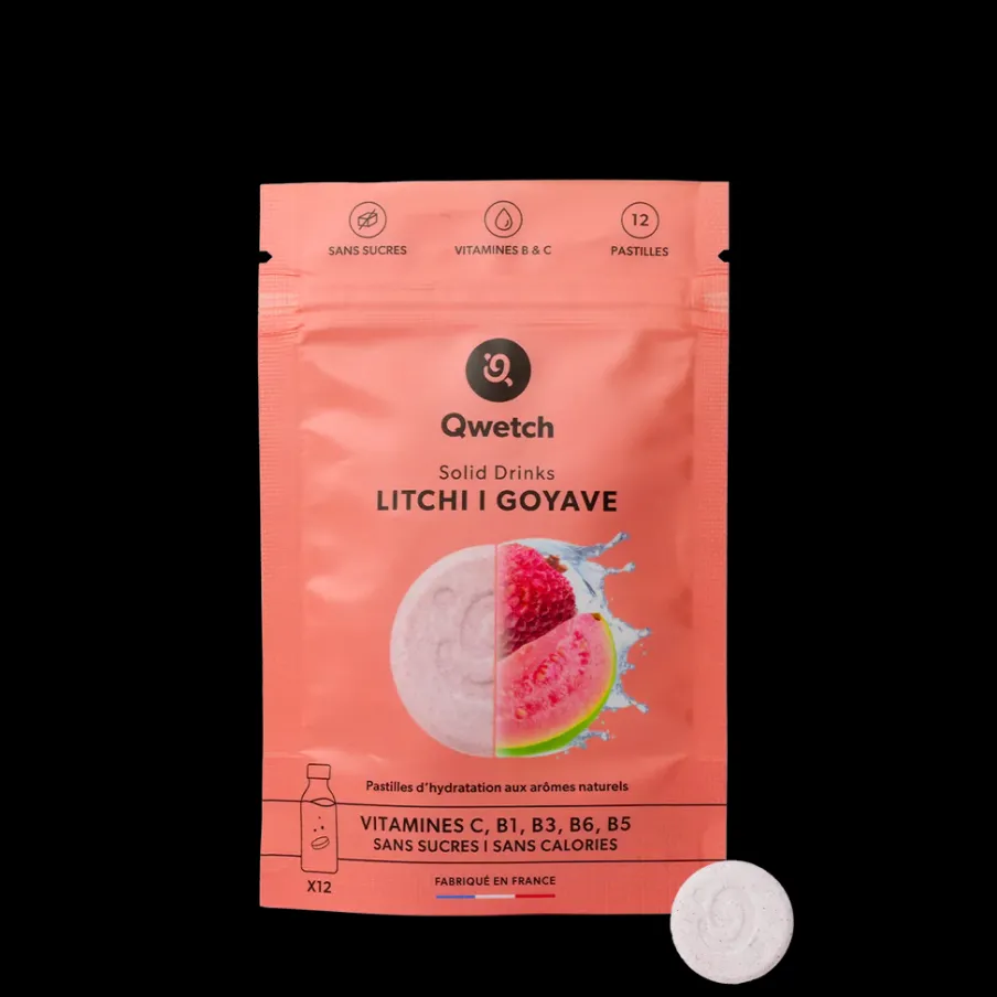 Qwetch Solid Drinks - Litchi Goyave