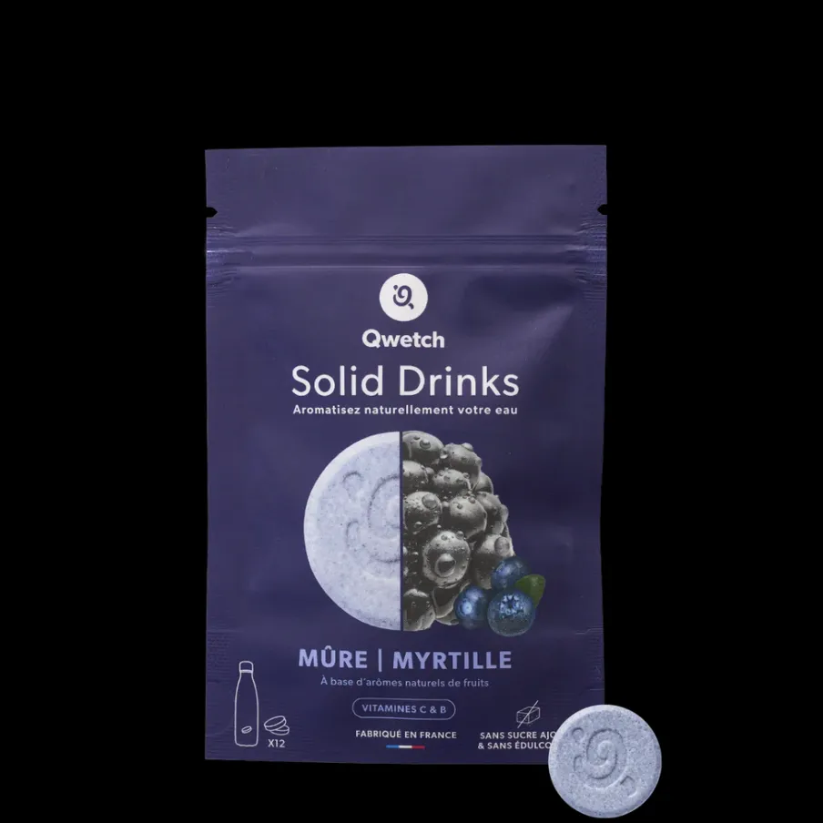 Qwetch Solid Drinks - Mûre u0026 Myrtille