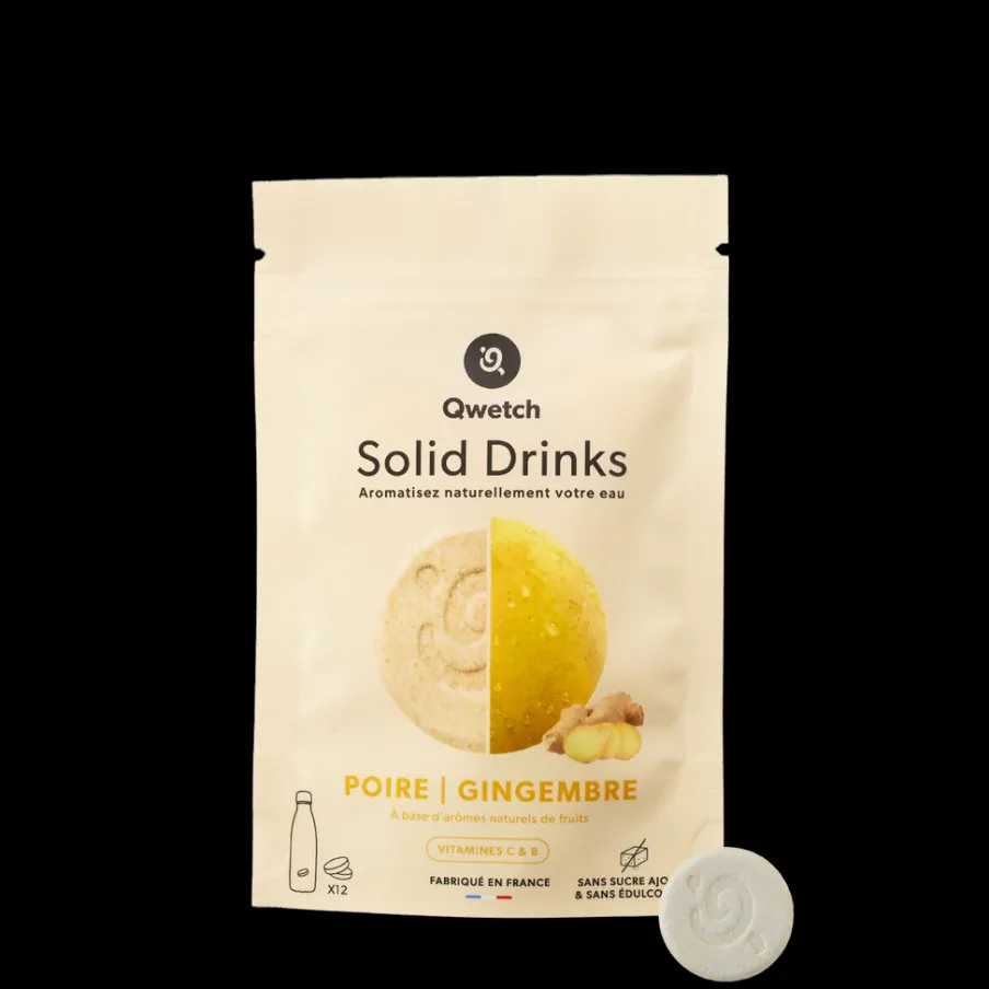Qwetch Solid Drinks - Poire Gingembre
