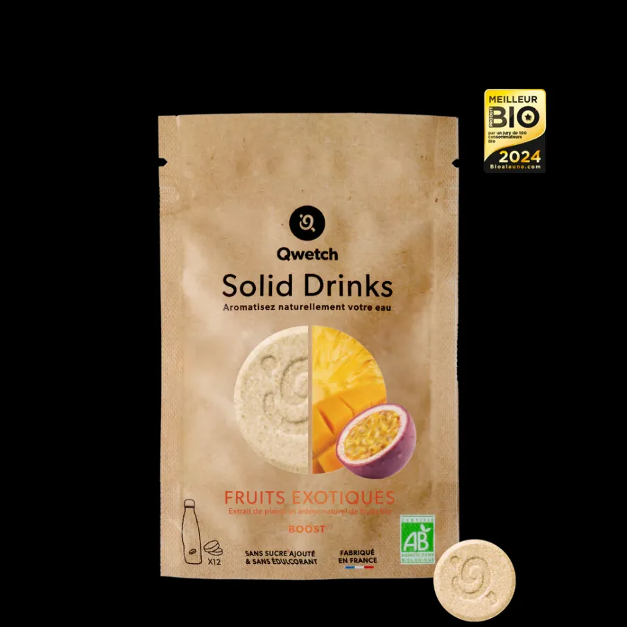 Qwetch Solid Drinks Bio - Fruits Exotiques
