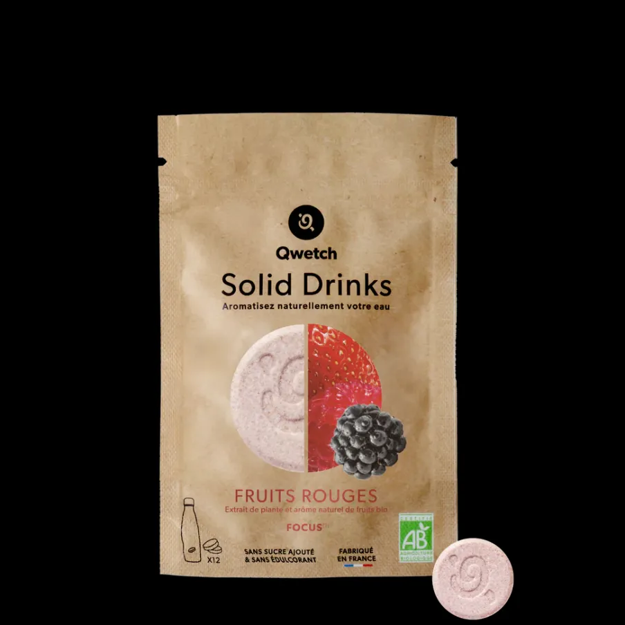 Qwetch Solid Drinks Bio - Fruits Rouges